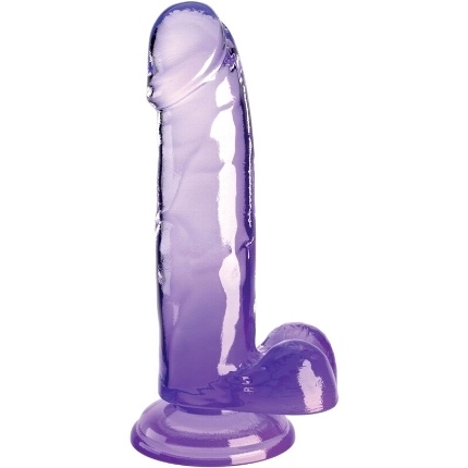 Dildo Realístico King Cock com Testículos Roxo 15.2 cm,D-236527