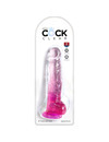 Dildo Realístico King Cock com Testículos Rosa 16.5 cm,D-236530