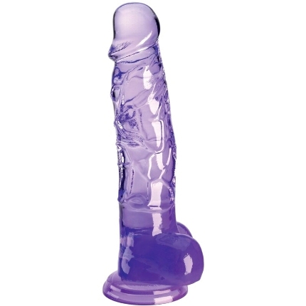 Dildo Realístico King Cock com Testículos Roxo 16.5 cm,D-236531