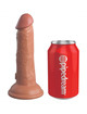 king cock - elite dildo realistico silicona 15.2 cm caramelo