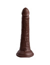 king cock - elite realistic silicone dildo 17.8 cm brown D-236618