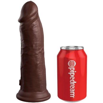 king cock - elite dildo realistico silicona 20.3 cm marron