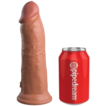 king cock - elite dildo realistico silicona 20.3 cm caramelo
