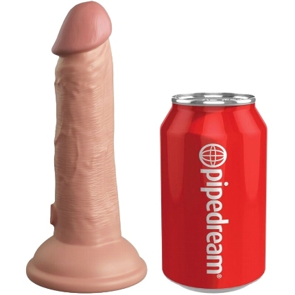 king cock - elite dildo realistico vibrador silicona 15.2 cm