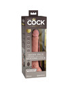 Vibrador Realístico King Cock Elite com Comando Bege 17.8 cm,D-236630