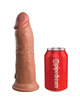 king cock - elite dildo realistico vibrador silicona 20.3 cm caramelo