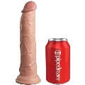 king cock - elite realistic dildo vibrator silicone remote control 23 cm