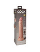 Vibrador Realístico King Cock Elite com Comando Bege 23 cm,D-236633
