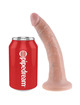 Dildo Realístico King Cock Bege 17.8 cm,PD5502-21