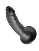 King cock - 7 pene negro 17.8 cm