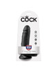 king cock - 7 pene realistico negro 17.8 cm