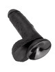 king cock - 7 pene realistico negro 17.8 cm