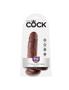 king cock - 7 dildo brown with balls 17.8 cm PD5506-29