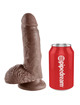 King cock - 7 pene realistico marron 17.8 cm