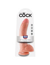 Dildo Realístico King Cock com Testículos Bege 22.9 cm,PD5508-21