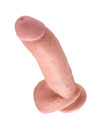 Dildo Realístico King Cock com Testículos Bege 22.9 cm,PD5508-21