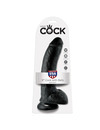 king cock - 9 dildo black with balls 22.9 cm PD5508-23