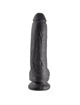 Dildo Realístico King Cock com Testículos Preto 22.9 cm,PD5508-23