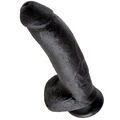 king cock - 9 dildo black with balls 22.9 cm