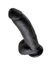 king cock - 9 dildo black with balls 22.9 cm PD5508-23