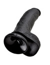 king cock - 9 dildo black with balls 22.9 cm PD5508-23