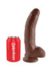 King cock - 9 pene realistico marron 22.9 cm