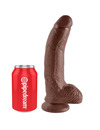 king cock - 9 dildo brown with balls 22.9 cm PD5508-29