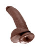 King cock - 9 pene realistico marron 22.9 cm
