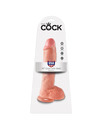 king cock - 10 dildo flesh with balls 26.5 cm PD5509-21