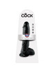 king cock - 10 dildo black with balls 25.4 cm PD5509-23
