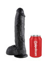 king cock - 10 dildo black with balls 25.4 cm PD5509-23