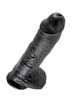 king cock - 10 dildo black with balls 25.4 cm PD5509-23