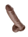 king cock - 10 dildo brown with balls 25.4 cm PD5509-29