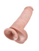 Dildo Realístico King Cock com Testículos Bege 28 cm,PD5510-21