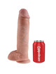 Dildo Realístico King Cock com Testículos Bege 28 cm,PD5510-21