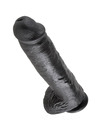 king cock - 11 dildo black with balls 28 cm PD5510-23