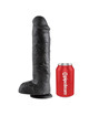 King cock - 11 pene realistico negro 28 cm