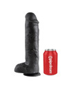 king cock - 11 dildo black with balls 28 cm PD5510-23