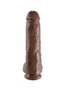 king cock - 11 dildo brown with balls 28 cm PD5510-29