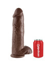 Dildo Realístico King Cock com Testículos Castanho 30.4 cm,PD5511-29