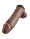 king cock - 12 dildo brown with balls 30.48 cm PD5511-29