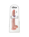 Dildo Realístico King Cock com Testículos Bege 35.6 cm,PD5534-21