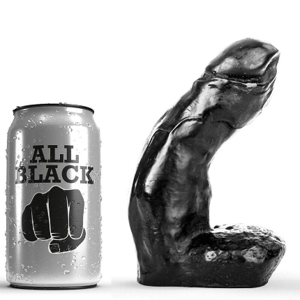 all black - dildo realistico 15 cm