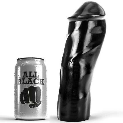 all black - dildo realistico 20 cm