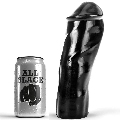 all black - dildo realistic 20 cm