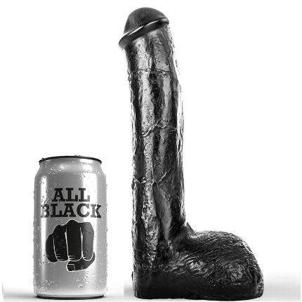 Dildo Realístico All Black Pene Preto 23 cm,D-222809