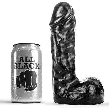 Dildo Realístico All Black Stick Preto19 cm,D-222814