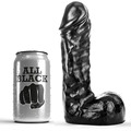 Dildo Realístico All Black Stick Preto19 cm