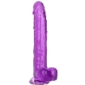 california exotics - size queen dildo purple 25.5 cm