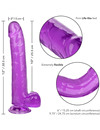 california exotics - size queen dildo purple 25.5 cm D-229174